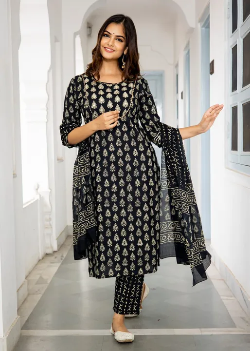 Kurti with pant and dupatta  uploaded by business on 2/8/2023