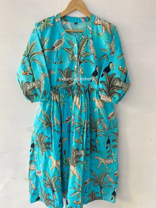 Blockprint pure cotton dress  uploaded by business on 2/8/2023