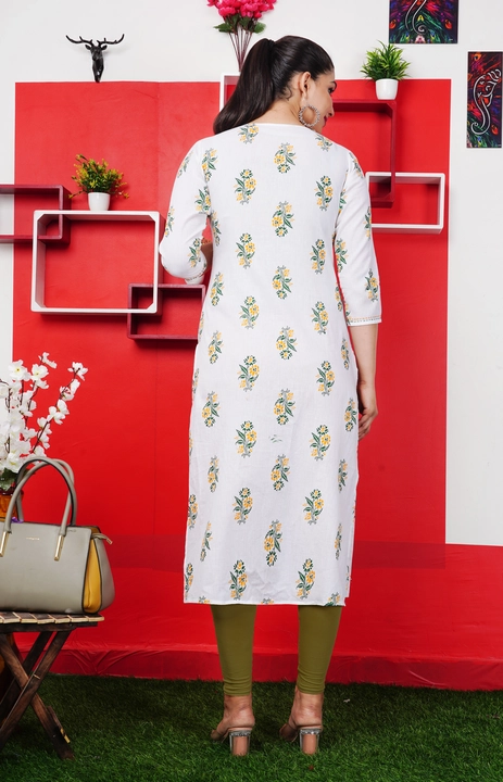 Cotton printed kurti hand work uploaded by Jaipur textile on 2/8/2023
