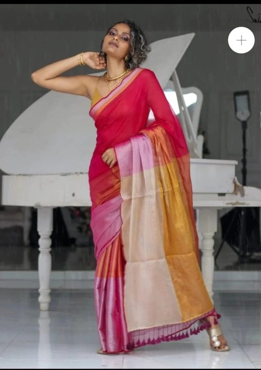 New arrivals teshu saree with blouse pis uploaded by Sagar textail on 5/6/2024