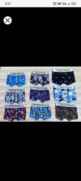 Post image I want to buy 100 pieces of Ck underwear. Please send price and products.