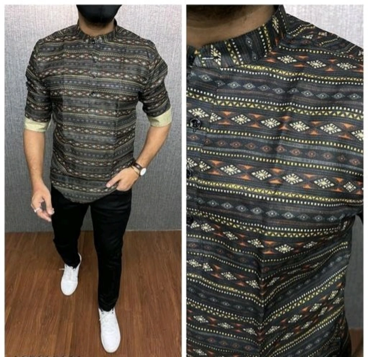 Men's Printed kurta Shirt  uploaded by business on 2/8/2023