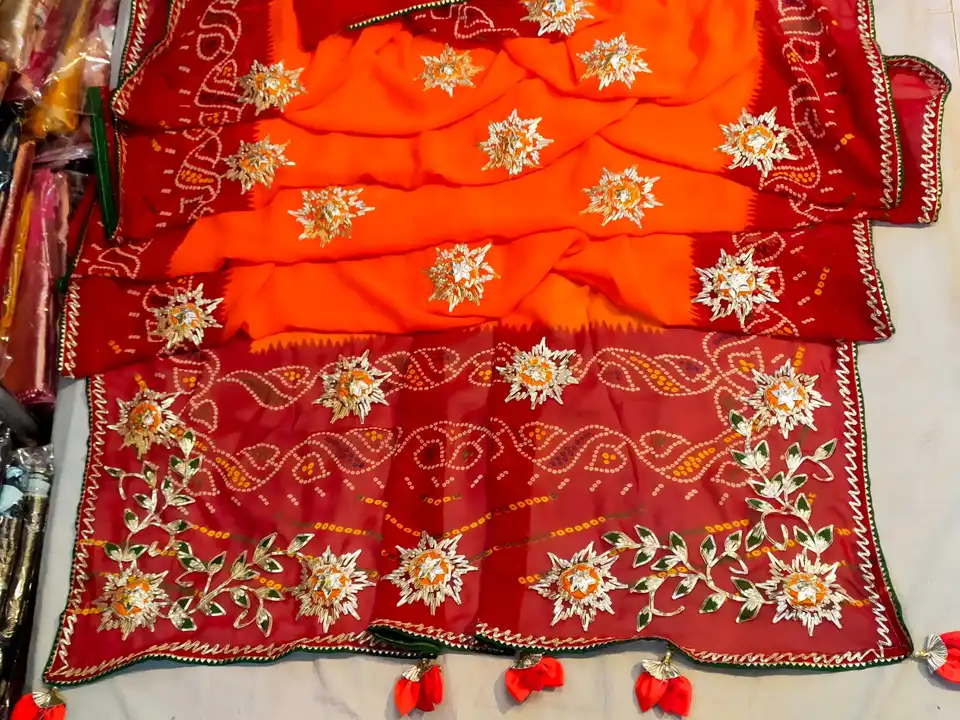 Product uploaded by Jaipuri wholesale gotta patti kurtis nd sarees on 2/8/2023