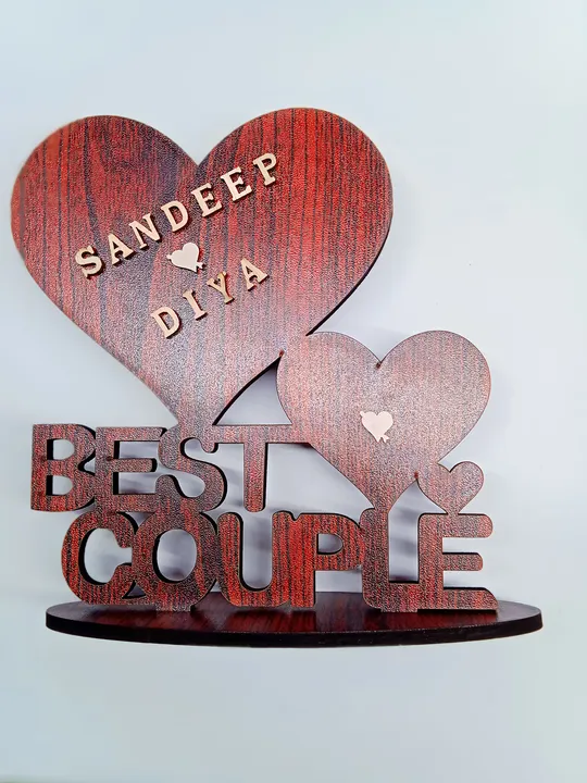 Wooden Customize Gift Item Best Couple uploaded by Chakraborty Store on 2/8/2023