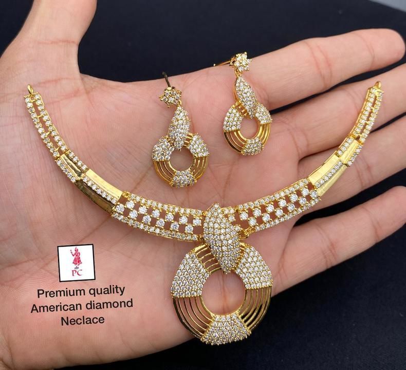 Ad stones necksets uploaded by Fashion jeweller's on 2/19/2021