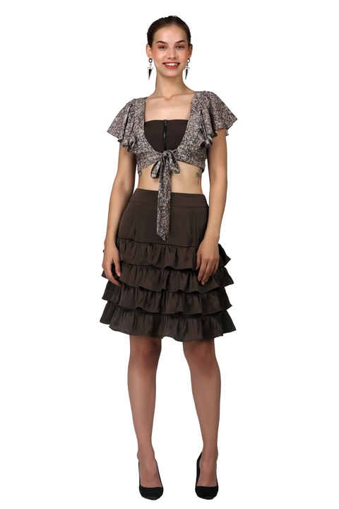 03 piece skirt top set uploaded by ARV Global Creations Pvt Ltd Faridabad on 2/8/2023