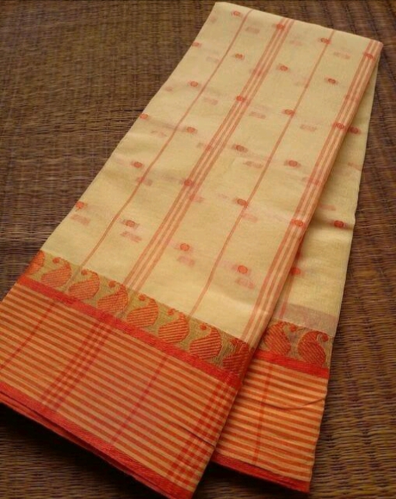 Bengal Tant cotton saree.... without blouse.. good quality  uploaded by business on 2/9/2023