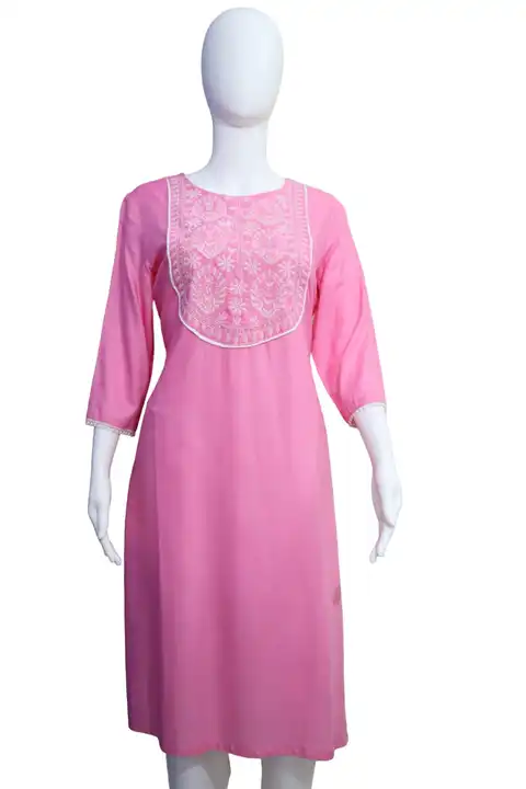 Pink Embroidery Kurta  uploaded by Etara Apparels Pvt. Ltd. on 5/28/2024