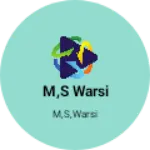 Business logo of M,s warsi
