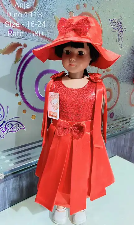 Girls frock uploaded by Shree gurudev collection on 5/17/2024
