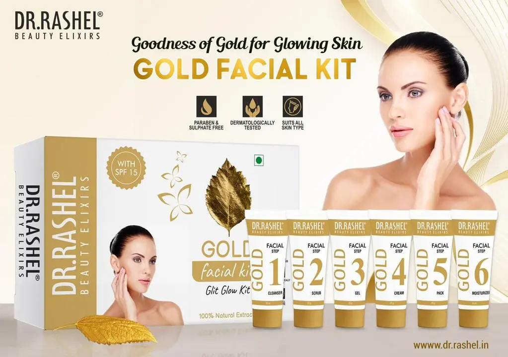 Dr rashil facial kit mini ( gold ) uploaded by RS ENTERPRISES on 2/9/2023