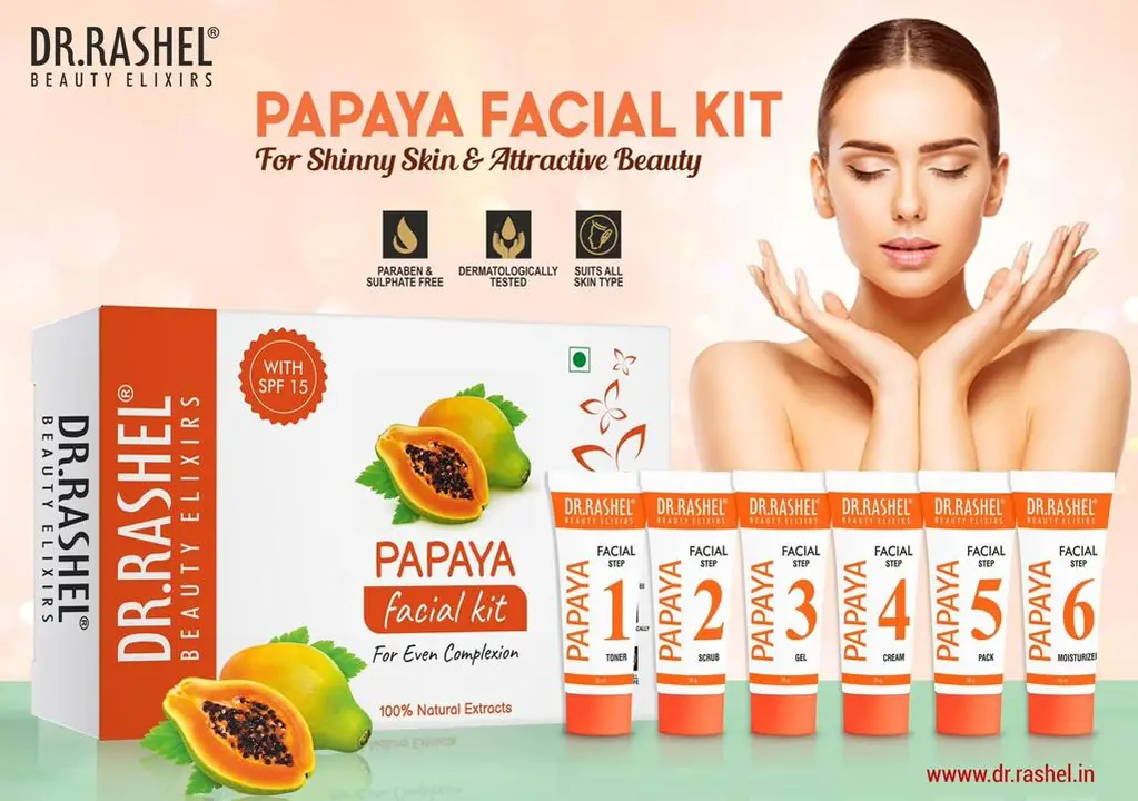 Dr rashil facial kit mini ( papaya ) uploaded by RS ENTERPRISES on 2/9/2023
