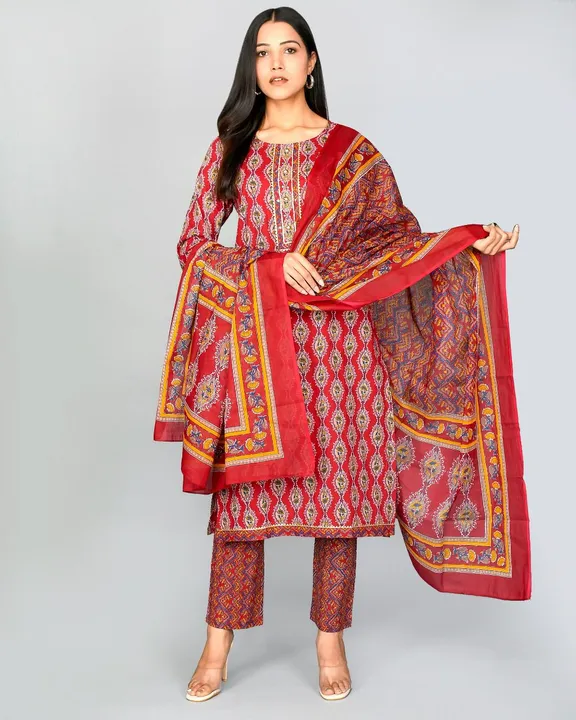 Kurti Pant with dupatta  uploaded by business on 2/9/2023