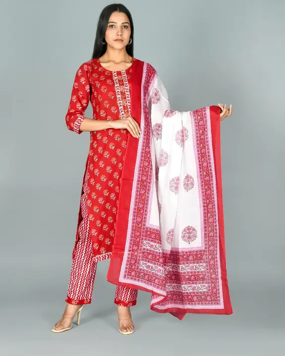 Kurti Pant with dupatta  uploaded by business on 2/9/2023