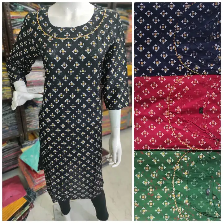 Rayon printed kurti  uploaded by Radhe Fabrics on 2/9/2023