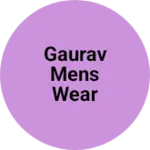 Business logo of Gaurav mens wear based out of Patna