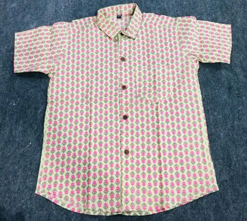 Sanganeri Printed shirts for kids. Excellent quality  uploaded by business on 2/9/2023