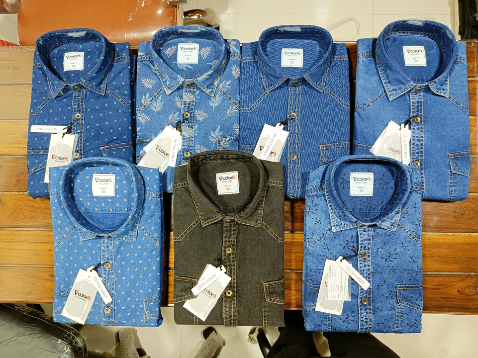 Premium Denim Shirts, M To XXL 100% Cotton  uploaded by KLOVER FASHIONS PVT.LTD. on 2/9/2023