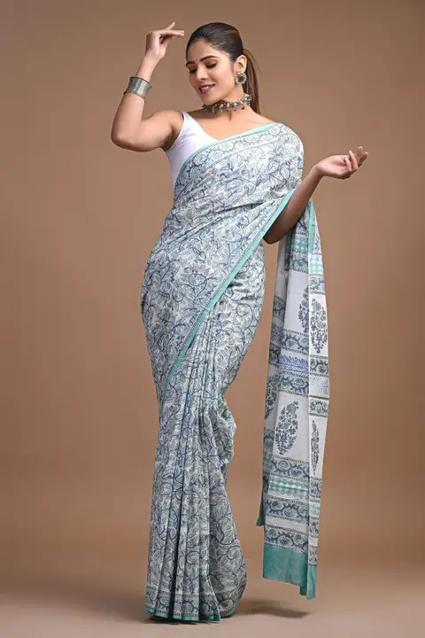 Pure cotton mulmul saree with blouse  uploaded by D.S collection on 2/9/2023