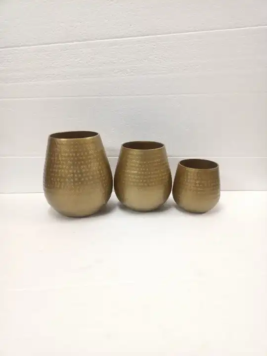 Jar gold  set of three  uploaded by business on 2/9/2023