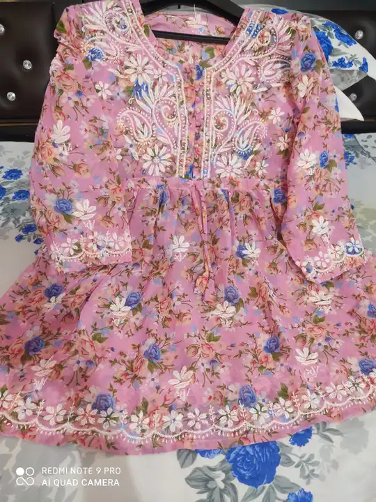 SPECIAL ADDITION LUCKHNAWI CHIKAN SPECIAL COTTON KURTI  uploaded by GHUMRA ENTERPRISE on 2/9/2023