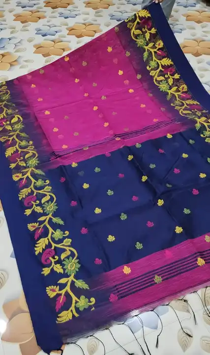 Handloom silav /with contrast BP /Ekat weaving uploaded by business on 2/9/2023