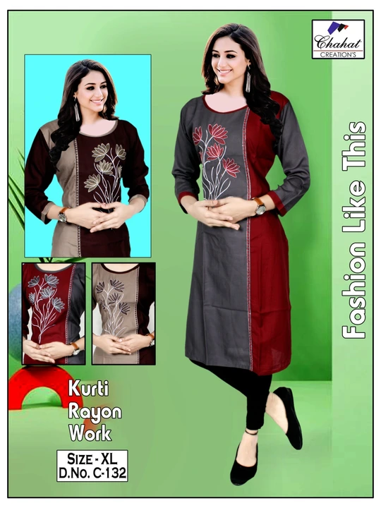 Kurti Rayon Work  uploaded by Asha Garments on 5/30/2024