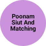 Business logo of Poonam siut and matching center