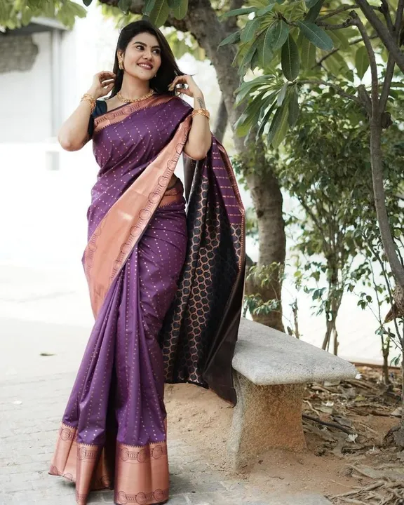 Banarasi soft silk saree  uploaded by DHANANJAY CREATIONS on 2/9/2023