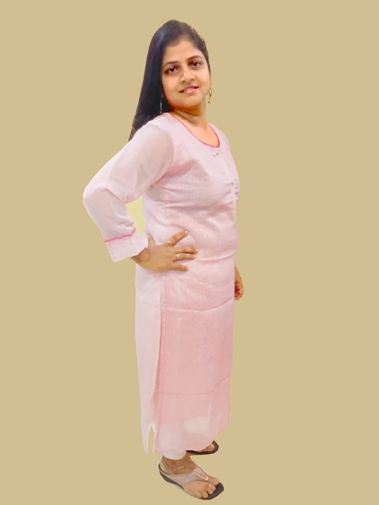 Georgette Kurti - D131- Pink color uploaded by Happy Happy Garment on 2/9/2023
