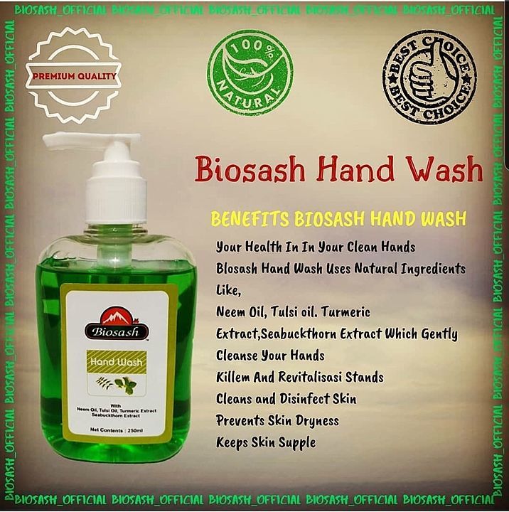 Biosash hand wash uploaded by Seabuckthorn(protect with nature) on 7/7/2020