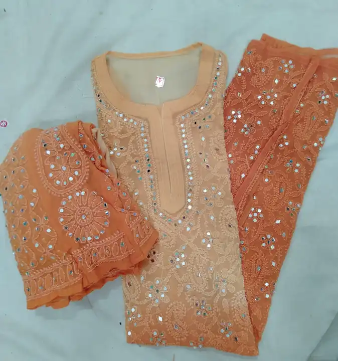 Mehndi special LUCKHNAWI Dress  uploaded by GHUMRA ENTERPRISE on 5/31/2024