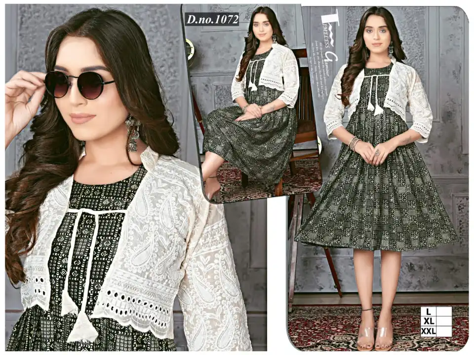 Kurti with koti Fancy with full ghera uploaded by Radha Creation , Maira sales for Readymade items on 2/9/2023