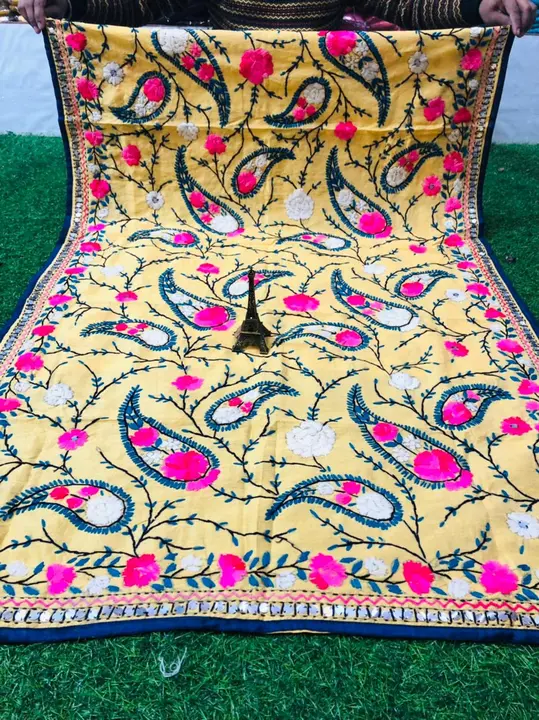 Hand made dupatta  uploaded by Phulkari Dupatta and Suit on 2/9/2023