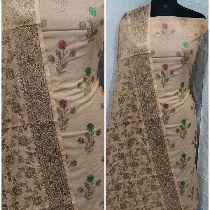Banarsi pure merserised 3 piece suit uploaded by business on 2/19/2021