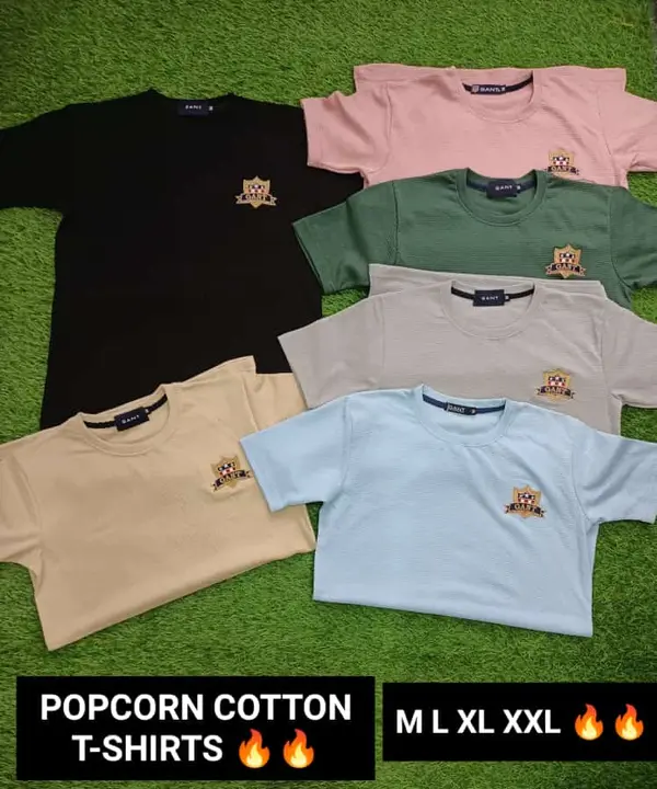 POPCORN FABRIC T-SHIRTS  uploaded by Radhay Knitwears on 2/9/2023