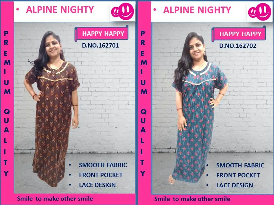 Alpine Premium Nighty uploaded by Happy Happy Garment on 2/10/2023