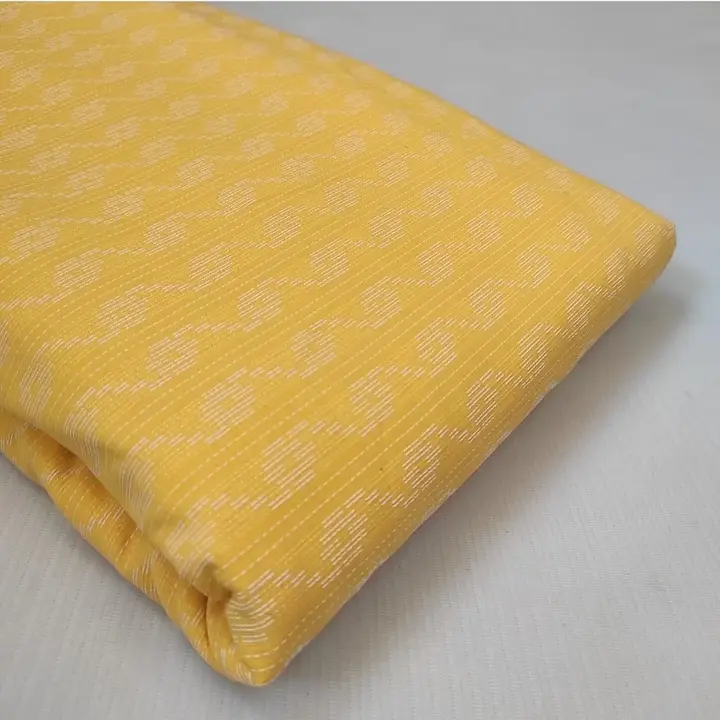 Solid Cotton Kantha Fabric Yellow uploaded by Mr Universe Crafts on 2/10/2023