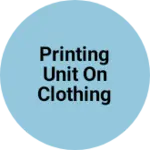 Business logo of Printing unit on clothing t shirt. Lowar. Etk