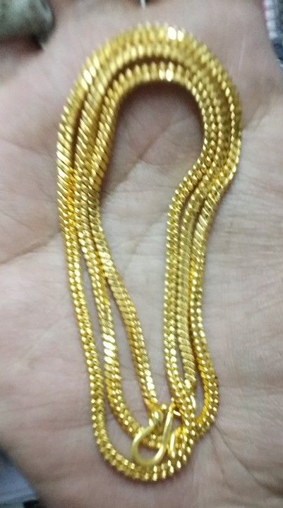 Golden chain heavy gaugae rate of 12 pcs uploaded by business on 2/19/2021