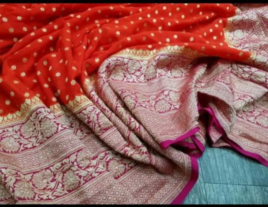 Semi Georgette Banarasi saree  uploaded by Rhaman Silk sarees on 2/10/2023