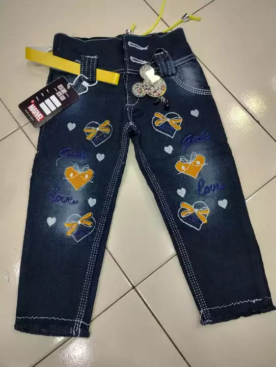 Girls denim jeans uploaded by GOODLUCK HOSIERY on 2/10/2023