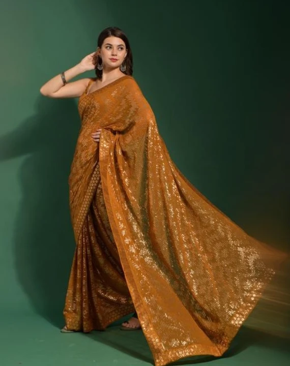 Partywear sarees uploaded by Suravi's Kundan Fashion  on 2/10/2023