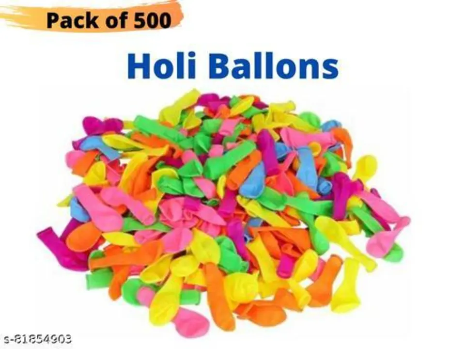 Holi balloons - 500 pc 1 bag uploaded by KALYANI TOYS on 2/10/2023