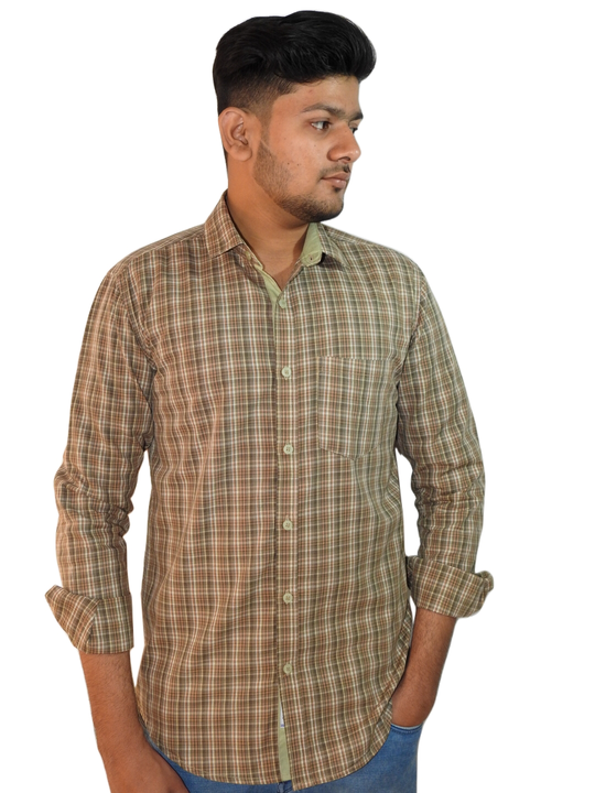 Checked cotton shirt uploaded by business on 2/10/2023