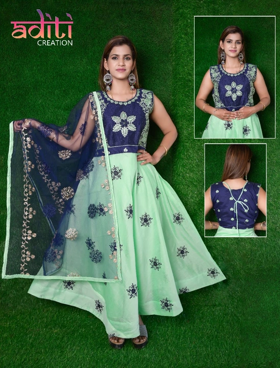 Ladies dresses long frocks gowns uploaded by Aditi creation { 𝙁𝙍𝙀𝙀𝙁𝙄𝙍𝙀 𝙎𝙃𝙄𝙍𝙏𝙎} on 2/10/2023