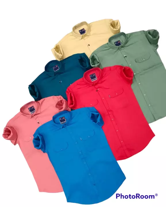 Men's plain Double pocket shirt  uploaded by S m enterprise  on 2/10/2023