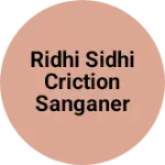 Business logo of Ridhi sidhi Criction sanganer jaipur