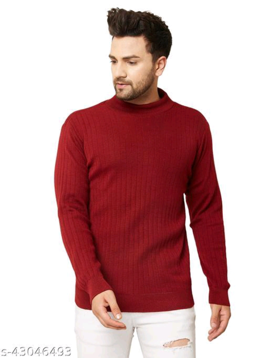 Post image Catalog Name:*Urbane Fabulous Men Sweaters*
Fabric: Acrylic
Sleeve Length: Long Sleeves
Pattern: Solid
Net Quantity (N): 1
Sizes:
M (Length Size: 27 in) 
L (Length Size: 28 in) 
XL (Length Size: 29 in) 
XXL

*Price : 700/- 
Free shipping