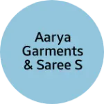 Business logo of Aarya garments & saree showroom